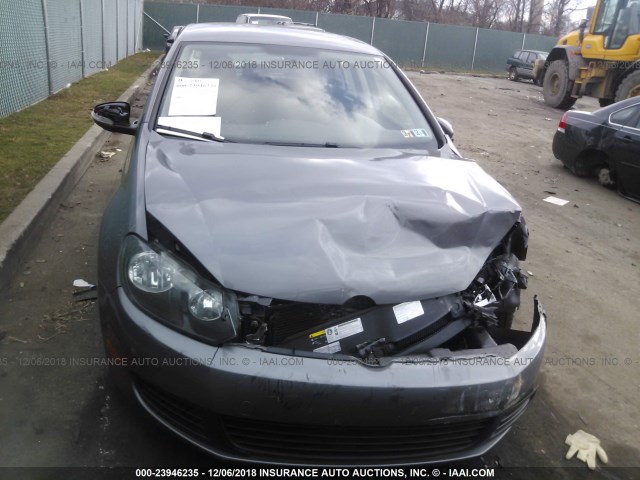 WVWDB7AJ6EW009043 - 2014 VOLKSWAGEN GOLF GRAY photo 6