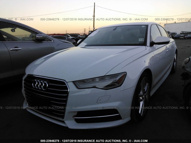 WAUGFAFC7GN062817 - 2016 AUDI A6 PREMIUM PLUS WHITE photo 2