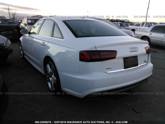 WAUGFAFC7GN062817 - 2016 AUDI A6 PREMIUM PLUS WHITE photo 3