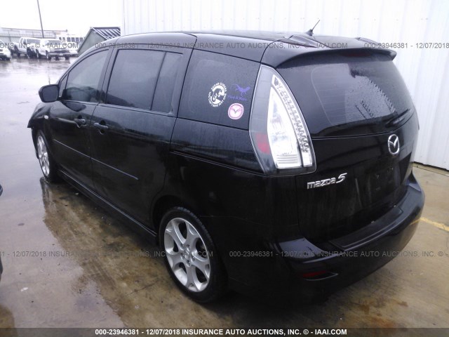 JM1CR293780325543 - 2008 MAZDA 5 BLACK photo 3