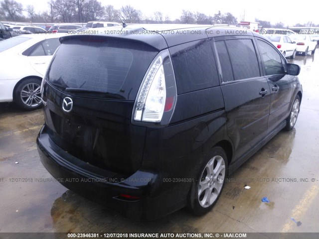 JM1CR293780325543 - 2008 MAZDA 5 BLACK photo 4