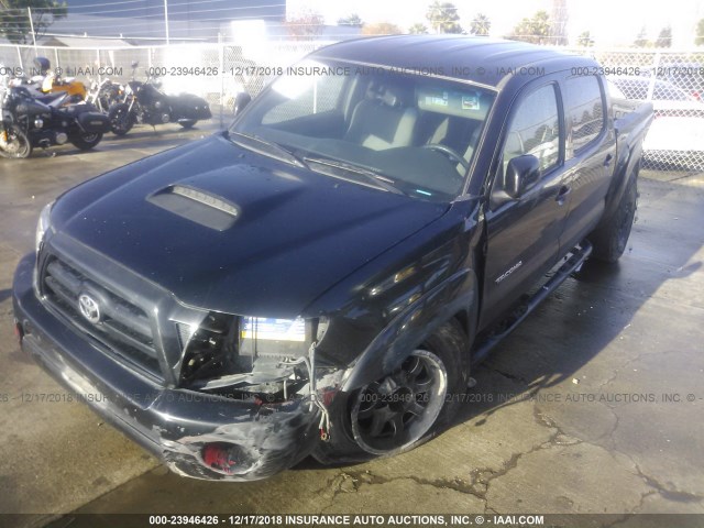 3TMJU62N28M070483 - 2008 TOYOTA TACOMA DOUBLE CAB PRERUNNER BLACK photo 2