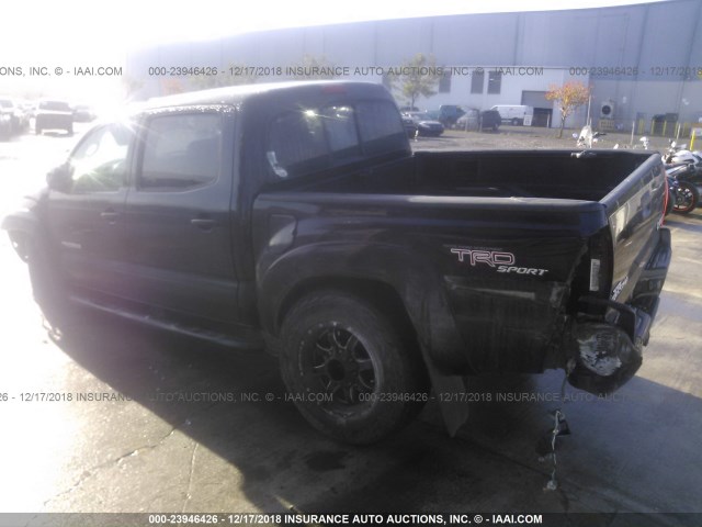 3TMJU62N28M070483 - 2008 TOYOTA TACOMA DOUBLE CAB PRERUNNER BLACK photo 3