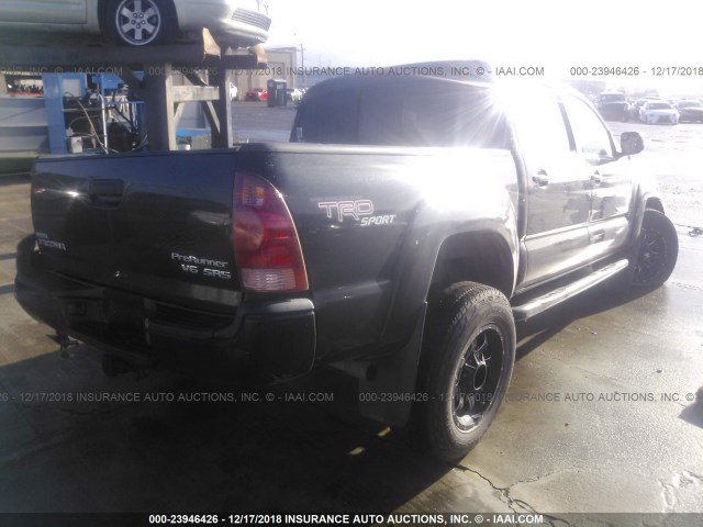 3TMJU62N28M070483 - 2008 TOYOTA TACOMA DOUBLE CAB PRERUNNER BLACK photo 4