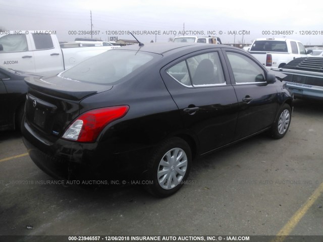 3N1CN7AP8EL843508 - 2014 NISSAN VERSA S/S PLUS/SV/SL BLACK photo 4