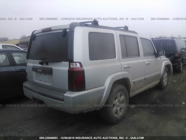 1J8HG48K37C661969 - 2007 JEEP COMMANDER Gümüş foto 4