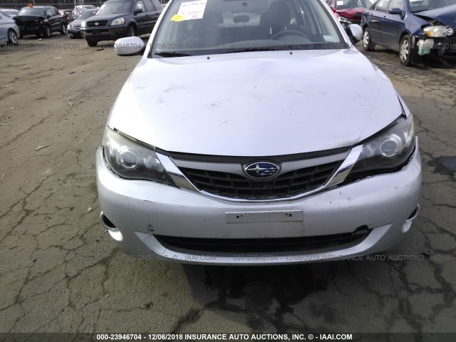 JF1GE61619H501666 - 2009 SUBARU IMPREZA 2.5I SILVER photo 6