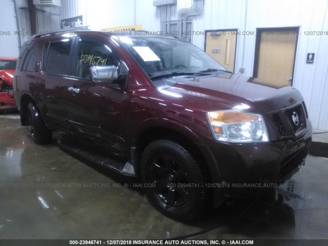 5N1AA0NC8AN611348 - 2010 NISSAN ARMADA SE/TITANIUM/PLATINUM MAROON photo 1