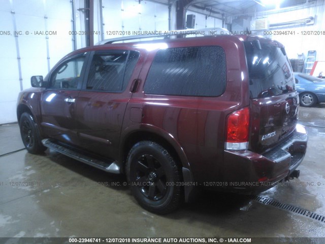 5N1AA0NC8AN611348 - 2010 NISSAN ARMADA SE/TITANIUM/PLATINUM MAROON photo 3