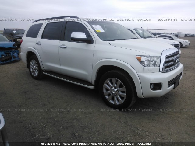 5TDDW5G10GS145428 - 2016 TOYOTA SEQUOIA PLATINUM WHITE photo 1