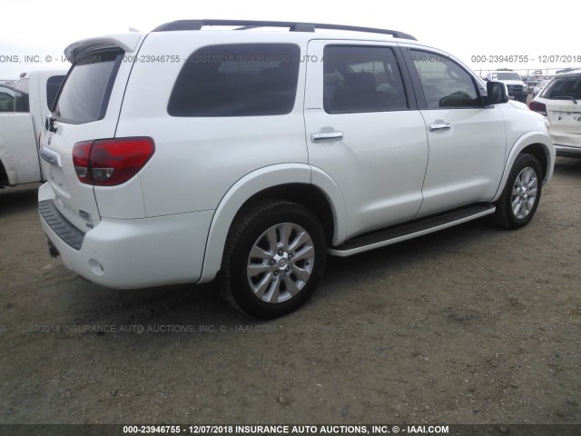 5TDDW5G10GS145428 - 2016 TOYOTA SEQUOIA PLATINUM WHITE photo 4