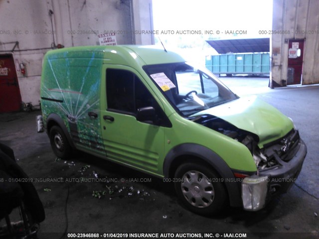NM0LS7AN1DT132079 - 2013 FORD TRANSIT CONNECT XL GREEN photo 1