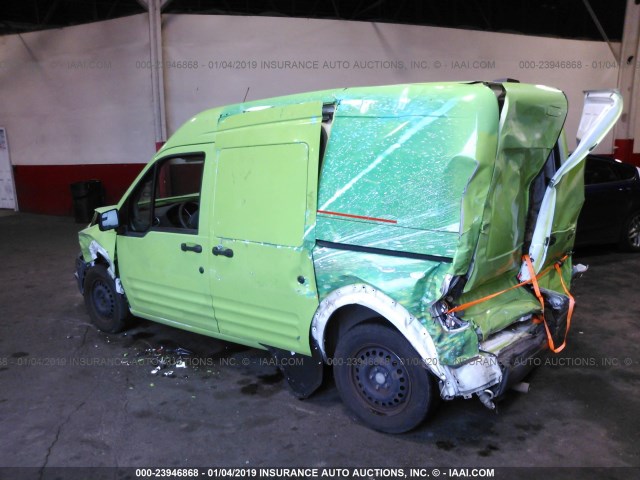 NM0LS7AN1DT132079 - 2013 FORD TRANSIT CONNECT XL GREEN photo 3