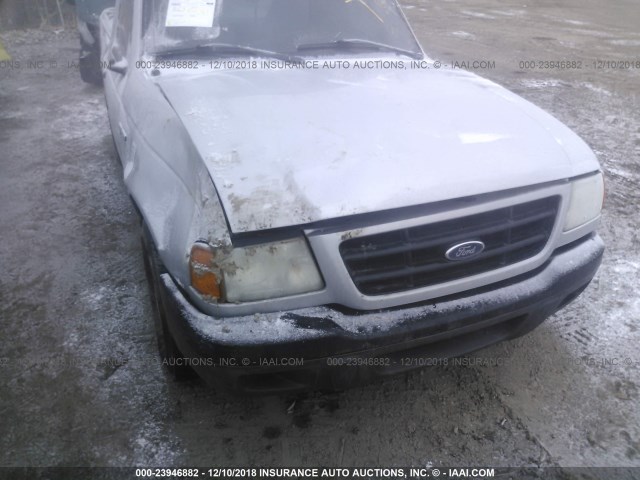 1FTYR10D42TA06533 - 2002 FORD RANGER SILVER photo 6