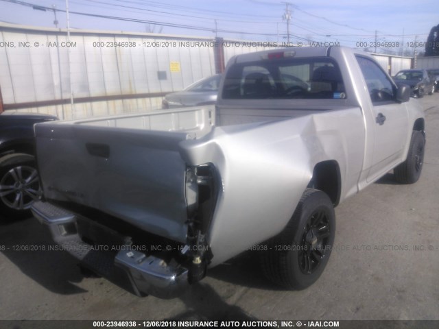 1GCCS149578174759 - 2007 CHEVROLET COLORADO SILVER photo 4