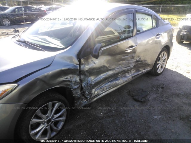 JM1BL1S61A1238474 - 2010 MAZDA 3 S GRAY photo 6