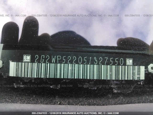 2G2WP522051327550 - 2005 PONTIAC GRAND PRIX 灰色 照片 9