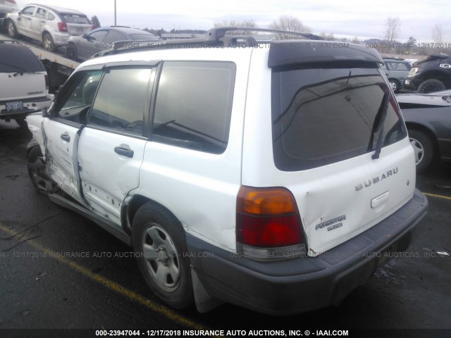 JF1SF6350YH715865 - 2000 SUBARU FORESTER L WHITE photo 3