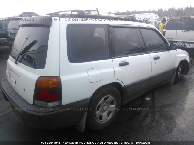 JF1SF6350YH715865 - 2000 SUBARU FORESTER L WHITE photo 4