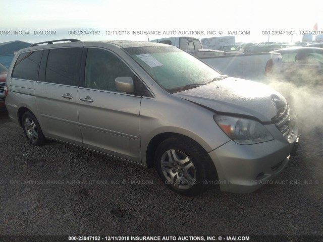 5FNRL38756B433339 - 2006 HONDA ODYSSEY EXL SILVER photo 1