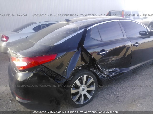 5XXGR4A64CG058341 - 2012 KIA OPTIMA SX BLACK photo 6