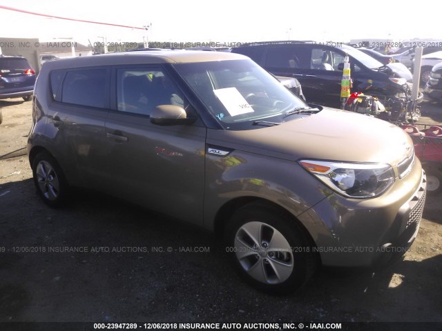 KNDJN2A22G7332511 - 2016 KIA SOUL BROWN photo 1