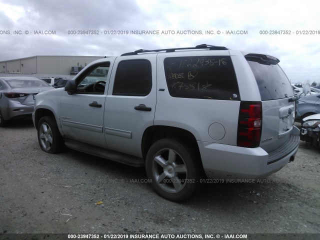 1GNUKBE0XAR117881 - 2010 CHEVROLET TAHOE K1500 LT SILVER photo 3