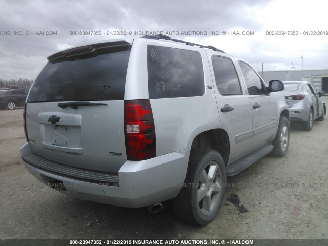 1GNUKBE0XAR117881 - 2010 CHEVROLET TAHOE K1500 LT SILVER photo 4