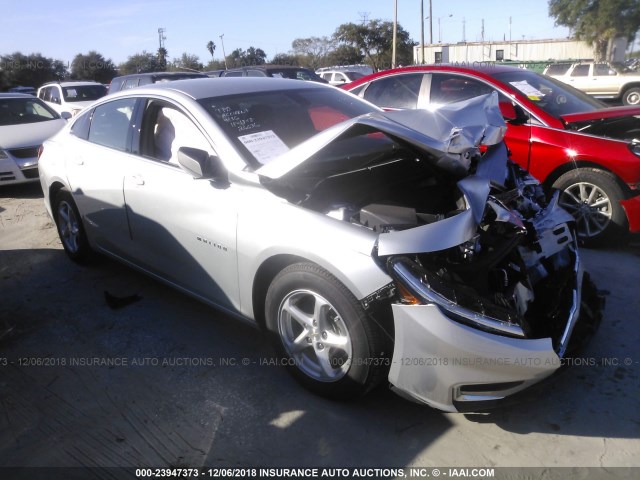 1G1ZB5ST3JF215921 - 2018 CHEVROLET MALIBU LS Silber Foto 1