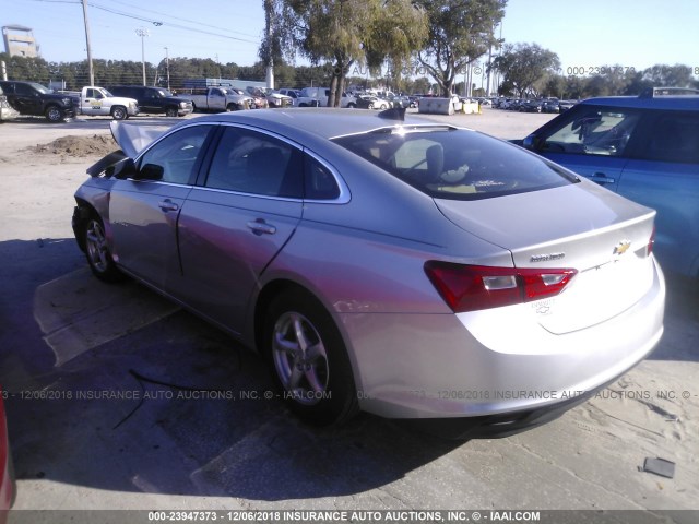 1G1ZB5ST3JF215921 - 2018 CHEVROLET MALIBU LS Silber Foto 3