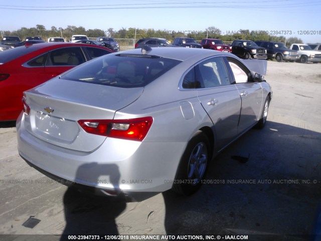 1G1ZB5ST3JF215921 - 2018 CHEVROLET MALIBU LS Silber Foto 4