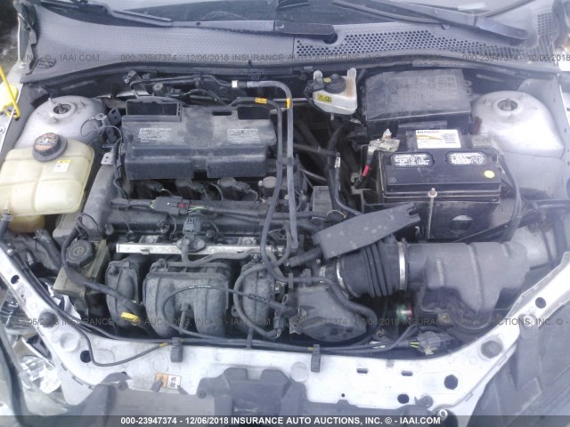 1FAFP34N36W214523 - 2006 FORD FOCUS ZX4 SILVER photo 10