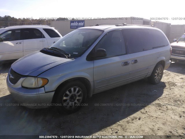 2C8GP54L43R195704 - 2003 CHRYSLER TOWN & COUNTRY LXI BLUE photo 2