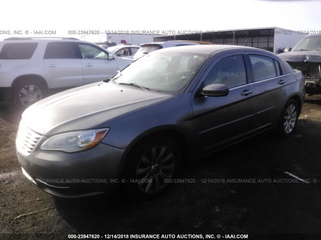 1C3CCBBB4DN604632 - 2013 CHRYSLER 200 TOURING GRAY photo 2