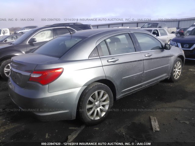 1C3CCBBB4DN604632 - 2013 CHRYSLER 200 TOURING GRAY photo 4