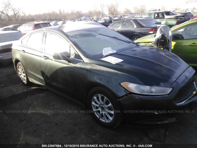 3FA6P0G79FR194261 - 2015 FORD FUSION S GRAY photo 1