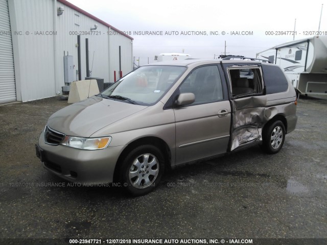 5FNRL18973B112906 - 2003 HONDA ODYSSEY EXL BROWN photo 2