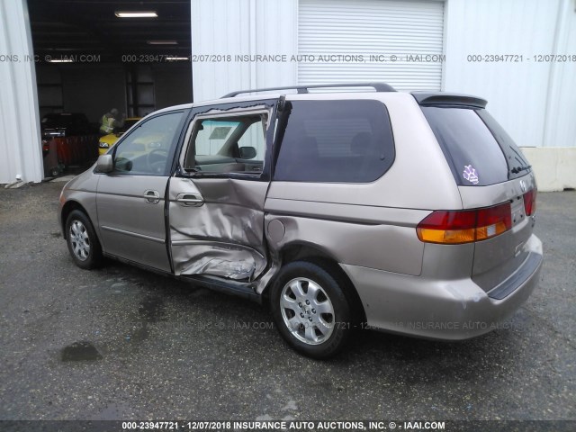 5FNRL18973B112906 - 2003 HONDA ODYSSEY EXL BROWN photo 3