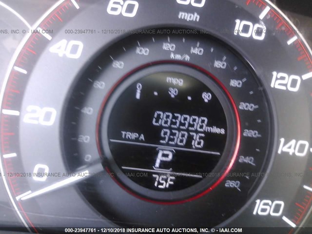 1HGCT1B83DA006406 - 2013 HONDA ACCORD EXL WHITE photo 7