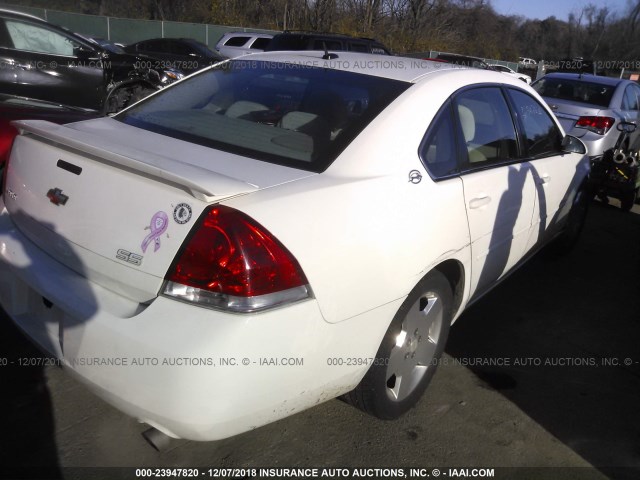 2G1WD58C569114562 - 2006 CHEVROLET IMPALA SUPER SPORT WHITE photo 4