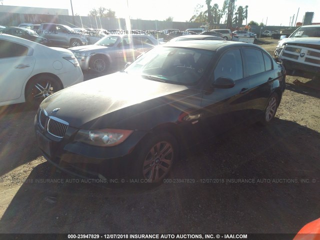 WBAVB13556PT25284 - 2006 BMW 325 I BLACK photo 2