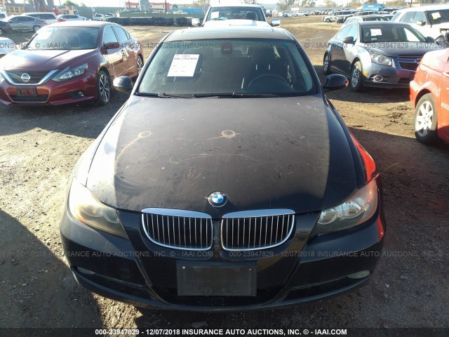 WBAVB13556PT25284 - 2006 BMW 325 I BLACK photo 6