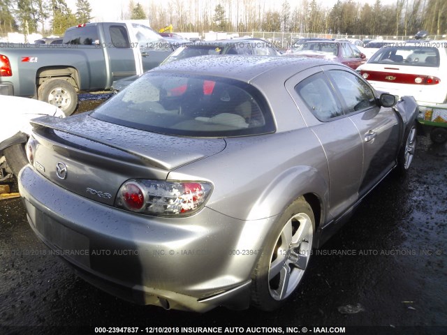 JM1FE17NX40114872 - 2004 MAZDA RX8 GRAY photo 4