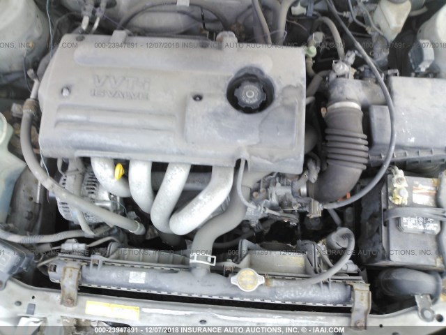 1NXBR12E92Z605736 - 2002 TOYOTA COROLLA CE/LE/S SILVER photo 10