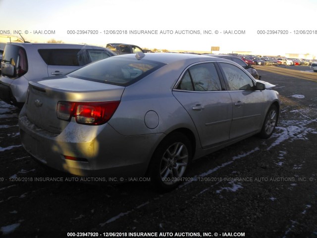 1G11D5SR3DF157311 - 2013 CHEVROLET MALIBU 1LT 银色 照片 4