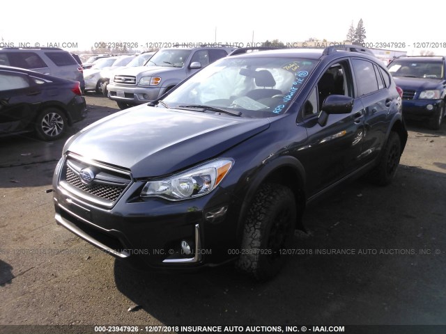 JF2GPABC4HG278573 - 2017 SUBARU CROSSTREK PREMIUM GRAY photo 2