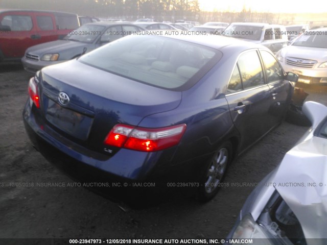 JTNBK46K373012571 - 2007 TOYOTA CAMRY NEW GENERAT LE/XLE/SE BLUE photo 4