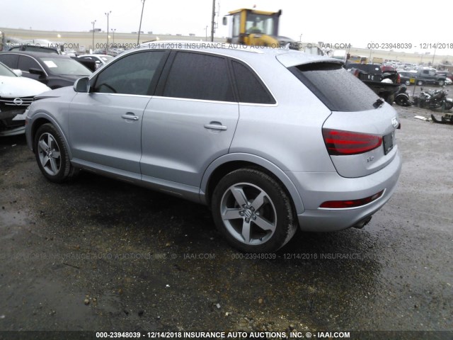 WA1EFCFS9FR006117 - 2015 AUDI Q3 PREMIUM PLUS SILVER photo 3