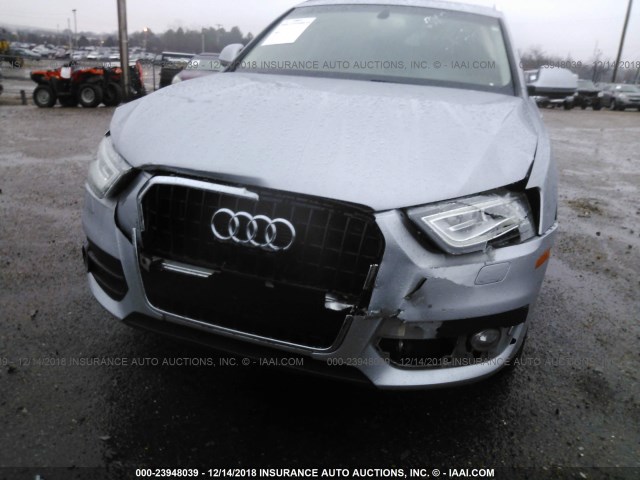 WA1EFCFS9FR006117 - 2015 AUDI Q3 PREMIUM PLUS SILVER photo 6