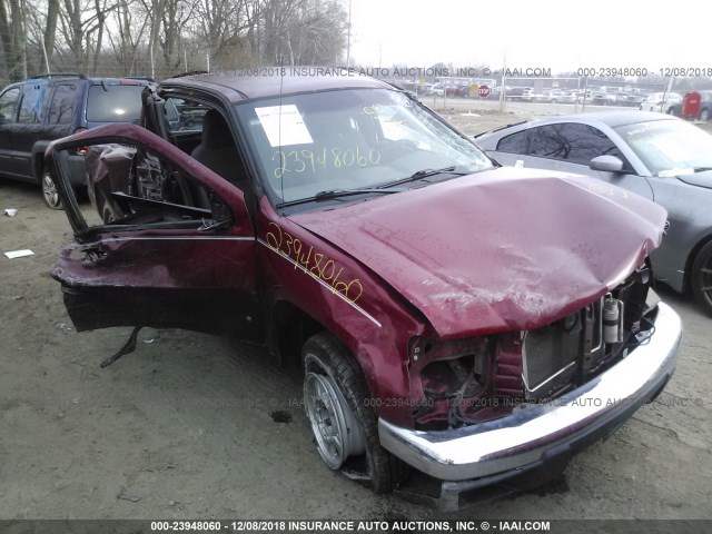 1GCCS196468307136 - 2006 CHEVROLET COLORADO MAROON photo 1